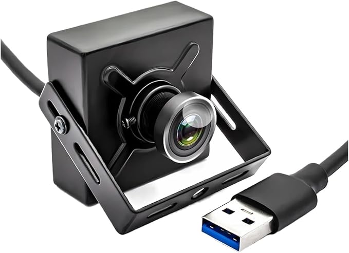 4K 30FPS USB3 PC Video Camera Metal Box Webcam Low Latency 141 Degree 2mm No Distortion Wide Angle Live Streaming UVC