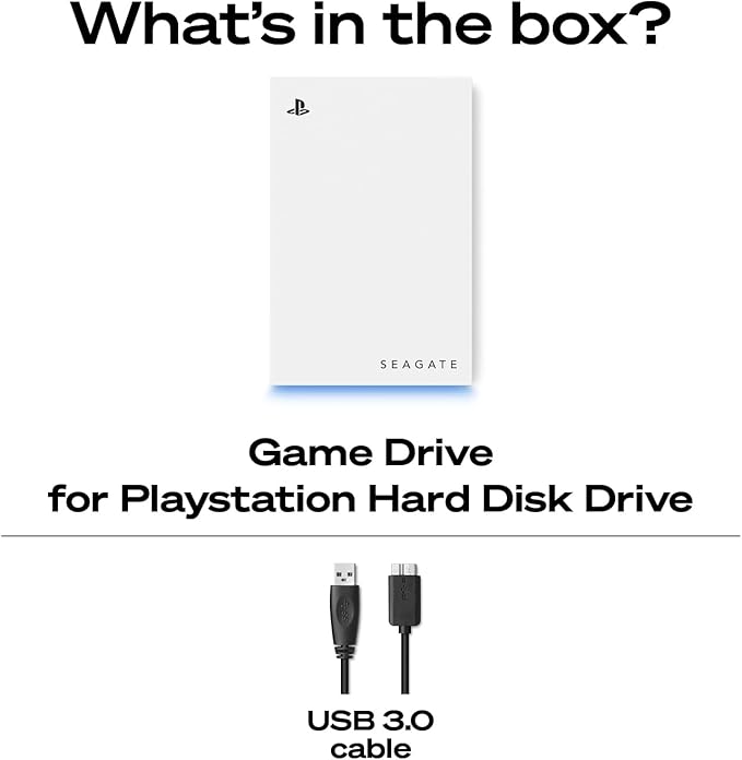 Seagate Game Drive for PlayStation® Consoles 2 TB External Hard Drive - USB 3.2 Gen 1 Officially-Licensed (STLV2000101)