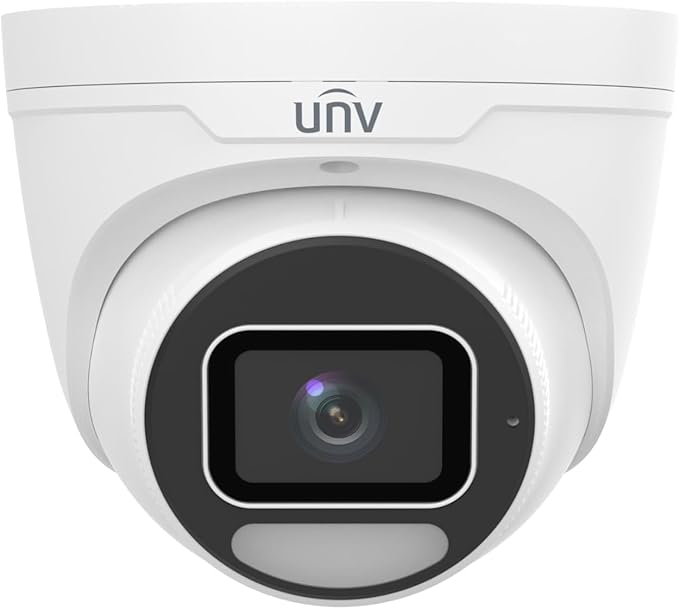 IPC3638SE-ADF28K-WP-I1 8MP WDR OwlView Plus Eyeball Network Camera 1/1.2 CMOS Sensor 2.8mm Fixed Warm Light 30m Support SD Card Built-in Mic PoE Audio Alarm IK10 IP67