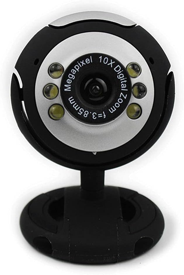 USB2.0 Web Camera 6 LED Night Light Webcam MIC for Computer PC Laptop Desktop