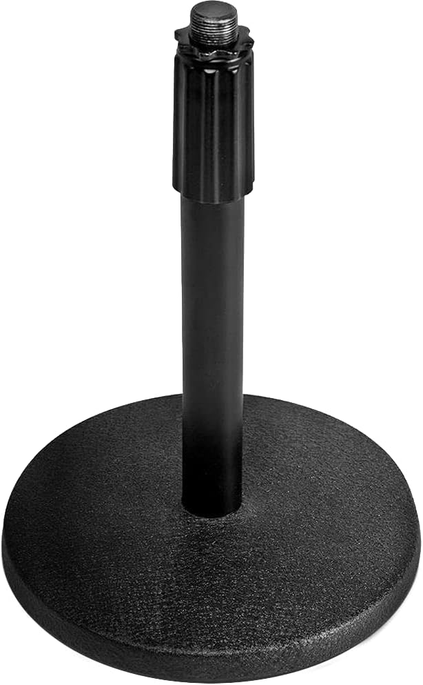 Rode PodMic Dynamic Podcast Microphone with Gator GFW-MIC-0501 Desktop Mic Stand XLR Cable and StreamEye Polishing Cloth