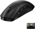 MelGeek Horus Lightweight Mouse Wireless Gaming Mouse 49g 8K Polling 30K DPI Sensor 215 Hr Battery 2.4G/USB-C with Light Receiver Fit for Medium and Large Hands - Black