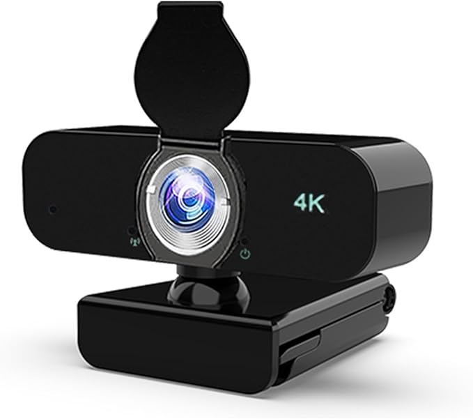 USB Webcam Builts in Noise Cancelling Microphones and Adjustable Tripods Stand for Highly Definition 1080P 2K 4K Video R