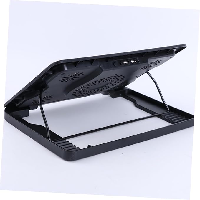 BESPORTBLE USB Laptop Cooling Pad with 5 Fans Adjustable Multi-Angle Cooler Stand Anti-Skid Laptop Cooler Base for Gaming and Office Use