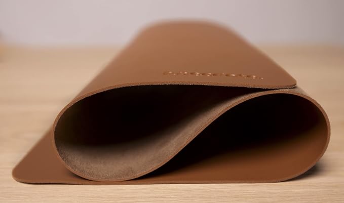 ANECDOTE Vegan Leather Desk Pad - 31.5x17 Desk Mat for Your Office. This Quality Large Mouse Pad has Chic Elegance Professional Look &amp Satisfying Touch - The Perfect Leather Mouse Pad for You!