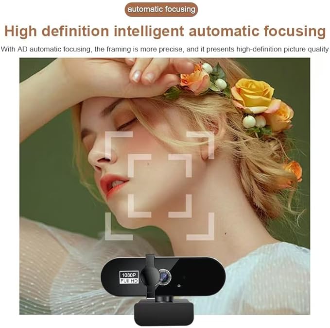 High-Definition 4K USB Webcam for Online Teaching Live Streaming and Remote Meetings – Plug-and-Play 1080P &amp 2K Support