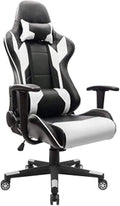 Office Gaming Chair Office Chair Gaming Chair Internet Cafe Game Chair Computer Chair Lazy Reclining Racing Chair (Size:MediumColor:White)