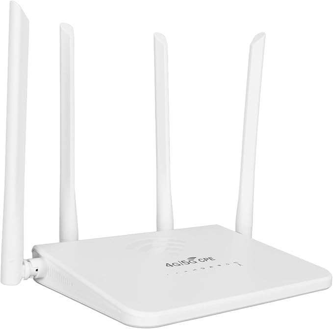 4G LTE Wireless Router 300Mbps Mobile WiFi Hotspot with 4 5dBi Antennas SIM Card Slot for Asia (US Plug)