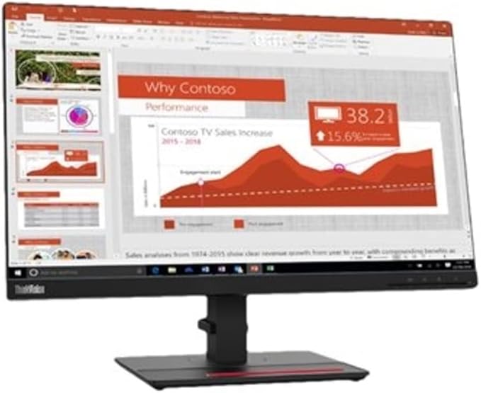 Lenovo ThinkVision T24i-20 23.8 Full HD WLED LCD Monitor - 16:9 - Raven Black
