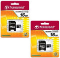 Coby CAM3002 SNAPP Mini Camcorder Memory Card 2 x 16GB microSDHC Memory Card with SD Adapter (2 Pack)
