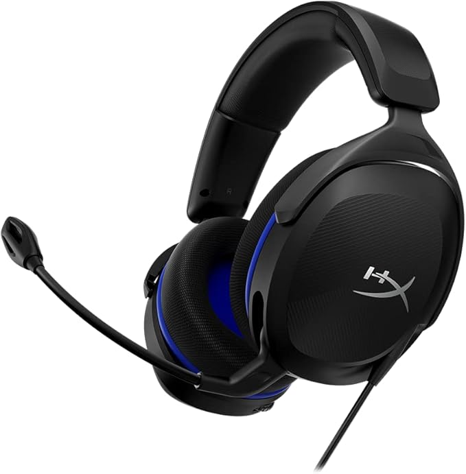 HyperX Cloud Stinger 2 Core - Gaming Headset for Playstation Lightweight Over-Ear Headset with mic Swivel-to-Mute Function 40mm Drivers - Black