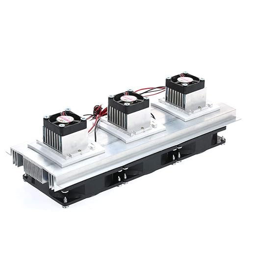 180W Trinuclear Thermoelectric Peltier Refrigeration Air Cooling System Kit Cooler 3X Fan for Small Space Cooling Pet Bed Laptop