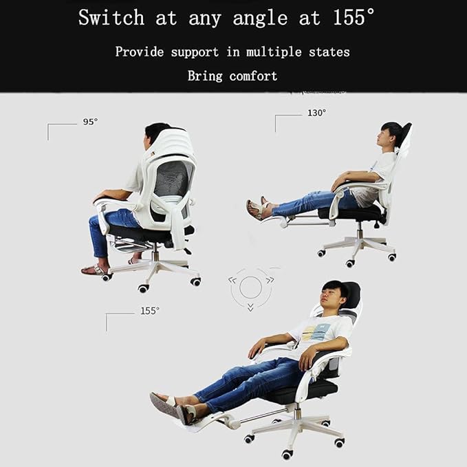 Gaming chair  Office Chair Gaming Chair Desk Chair Gaming Mesh Chair Executive Recliner Chair Swivel High Back Computer Desk Chair Adjustable Lumbar Support Computer Chair Home Office Desk Chairs ( C