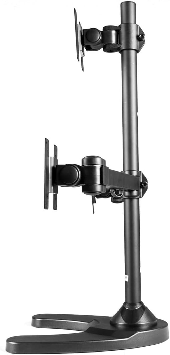 Triple Monitor Stand Freestanding Triangle Orientation Holds Up to 27-Inch Screens Black (LCD-3501T-B)