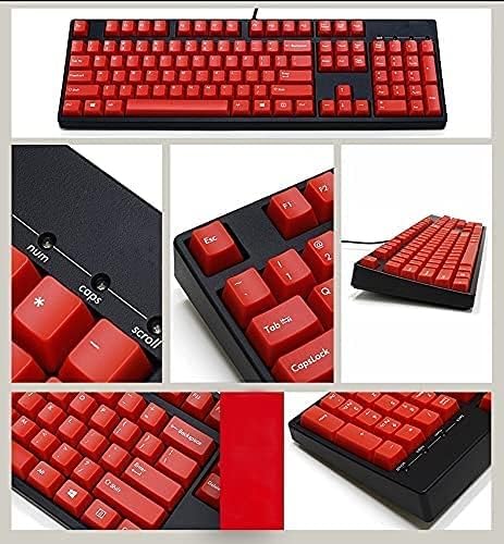 zhanghong Wired Mechanical Ergonomic Gaming Keyboard 108-Key Anti-Ghosting Full Size for Laptop Computer Game
