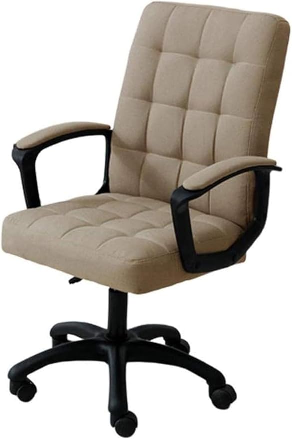 Office Chair Gaming Chair Computer Chairs with Arms Swivel Chair Fabric Middle Back Multifunctional Adjustable Height 360°Rotation(Color:Default)