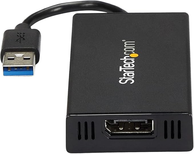 StarTech USB 3.0 to 4K DisplayPort External Multi Monitor Video Graphics Adapter - USB 3.0 Video Card - Ultra HD 4K (USB32DP4K)