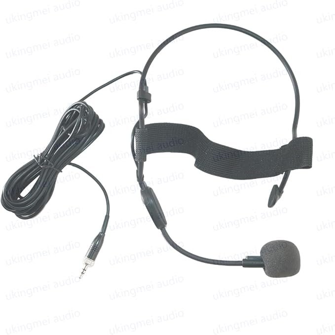 Headworn Dynamic Microphone 3.5MM Lock for Sennheiser Wireless Bodypack Transmitter Earhook Headset Mic for Musical Instrument