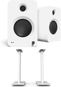 Kanto REN MW Bluetooth Powered Bookshelf Speakers - Matte White Pair SP32PLW 32 Fixed-Height Stands for Bookshelf Speakers - White Pair (2024)