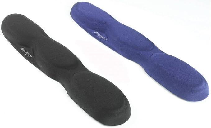 Kensington Ergonomic Comfort Foam Keyboard Wrist Rest with Wrist Support Pad - 458 x 36 x 85 mm - Blue (64270)