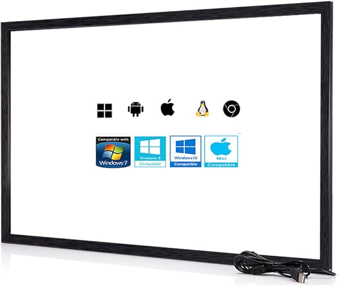 Chengying 42 Inch 10 Points Multi-Touch Infrared Touch Frame IR Touch Panel 42 Inches Infrared Touch Overlay USB Driver Free HID Compatible