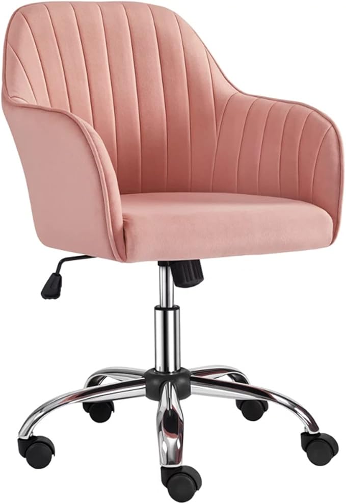 Adjustable Office Computer Chair with Armrest Adjustable Chair Pink Computer Gamer Chair Office Furniture