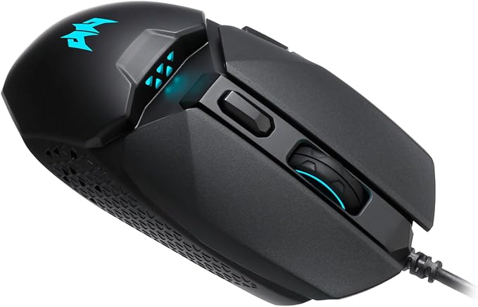 acer Predator Cestus 327 Gaming Mouse with 8000 DPI Sensor 20 Million Click Lifespan 6 Programmable Buttons USB Wired Ergonomic