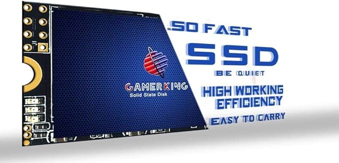 GAMERKING M.2 2242 SSD 128GB 3D NAND TLC SATA III 6 Gb/s Internal Solid State Drive - Compatible with Desktop PC Laptop (2242 128GB)