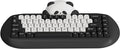 YUNZII C68 Panda Wireless Mechanical Gaming Keyboard 68 Keys Cute Layout with PBT KeycapsRGB Backlit Hot SwappableCreamy SwitchesBT5.0/2.4G/Wired for Win/Mac(BlackPanda Switch)