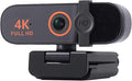 GIZNXBA 4K Webcam for Streaming High-Precision Autofocus Noise-Cancelling Mics USB Webcam with Built-in Privacy Cover Streaming Camera for Live Commerce/Gaming/Beauty