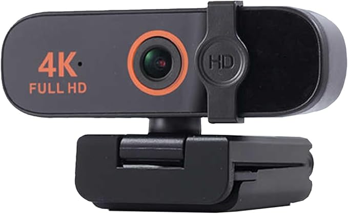 GIZNXBA 4K Webcam for Streaming High-Precision Autofocus Noise-Cancelling Mics USB Webcam with Built-in Privacy Cover Streaming Camera for Live Commerce/Gaming/Beauty