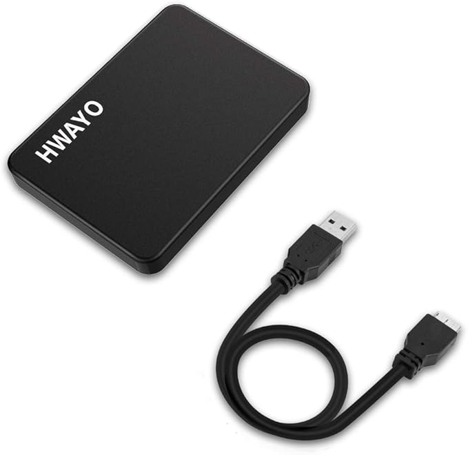 500GB Portable External Hard Drive Ultra Slim 2.5'' USB 3.0 HDD Storage for PC Desktop Laptop MacBook Chromebook Xbox One