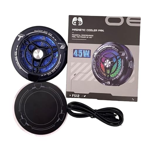 FS12 38W Semiconductor Tablet Cooler Large Area Powerful Cooling Magnetic RGB Cooler Radiator for Pad/Gaming