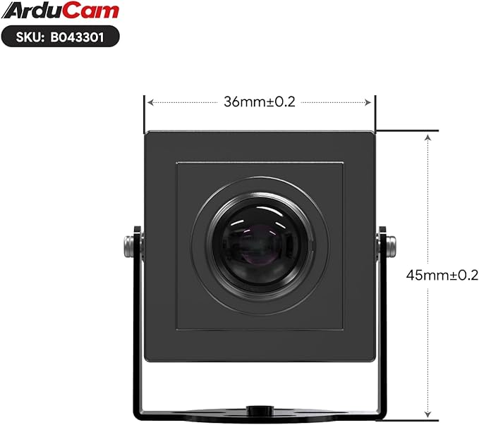 Arducam 12MP HDR USB Camera Module 101°(D) Wide Angle UVC Webcam with M12 Lens for Windows Linux Android and Mac OS