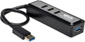 Tripp Lite 4-Port USB-A 3.0 Superspeed Mini Portable Hub with Built in Cable USB Type-A (U360-004-MINI)
