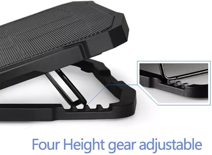Laptop Cooling pad for Asus Zen AiO ZN242 Gaming laptops Laptop Cooler with 4 Fans LCD Display Screen 4 Height 2 USB-A Port Laptop Stand