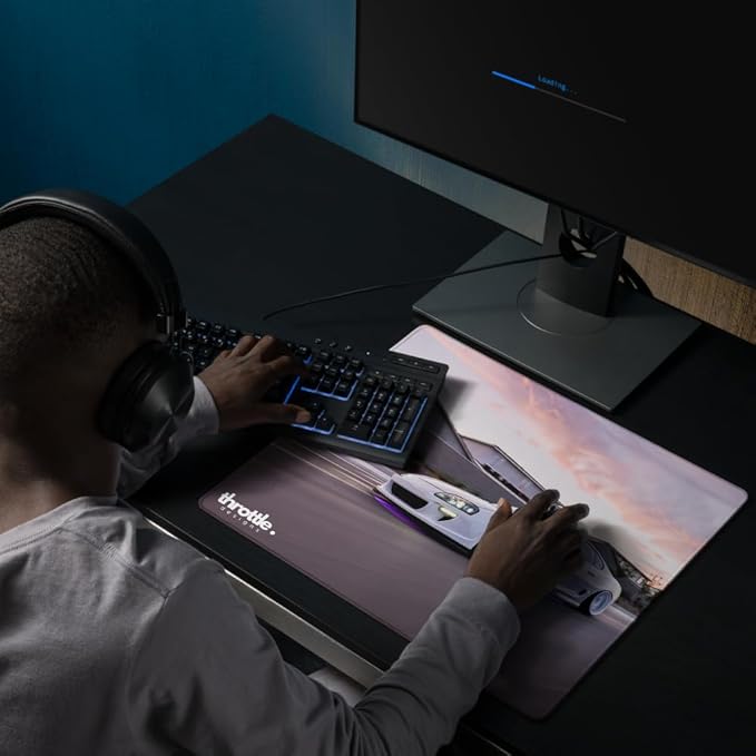 Car Gaming Mouse Pad Large 18×16 | Supra Mk4 Desk Mat | Durable Stitch Edge Construction | Fade-Resistant High-Resolution Print | Non-Slip Rubber Base for Stability