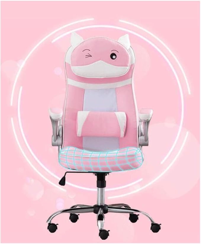 YYDS Chair Gaming Chair Executive Ergonomic Swivel Chair with Headrest and Lumbar Pillow Rotating Lifting Handrail Esports Chair Ergonomically (Color : G Size : Aluminum Alloy feet)
