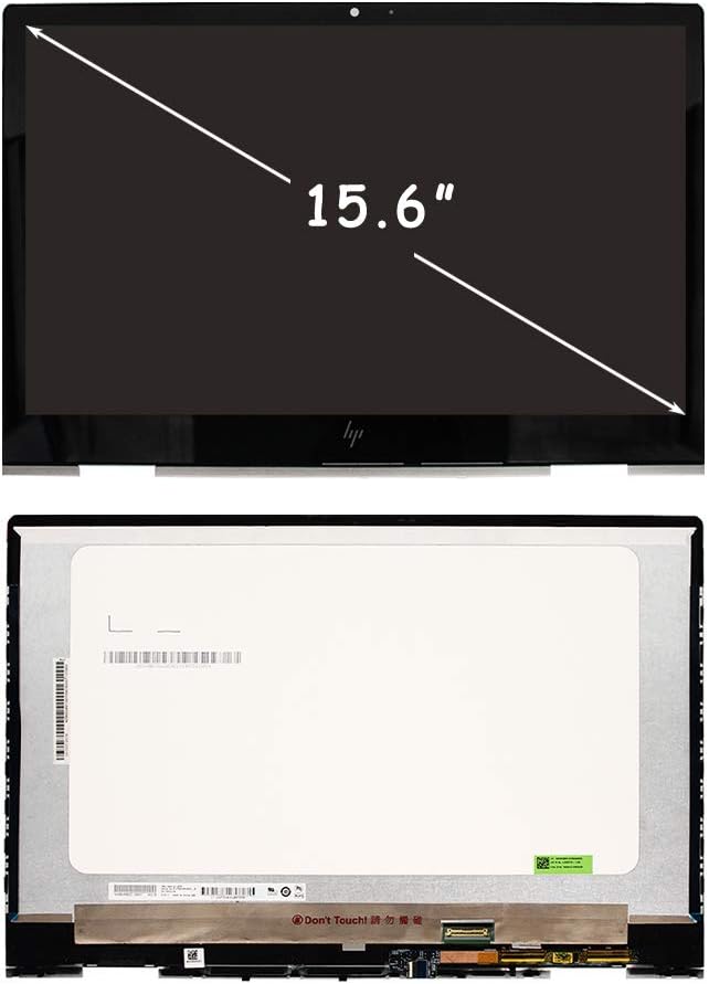 LCD Touch Screen Replacement L53545-001 L64480-001 for HP 15M-DR1011DX 15M-DR1012DX 15M-DR0011DX 15M-DR0012DX 15-DR0003CA 15-DR0008CA 15-DR0090CA 15-DR0013NR LED Display Assembly 15.6 FHD