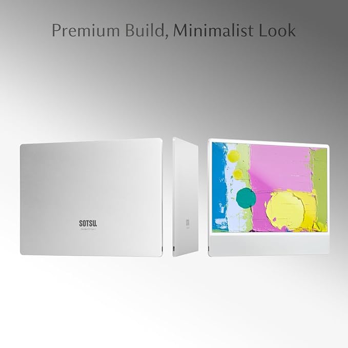 SOTSU UltraSlim 12.5 Gen2 Touch Screen | Ultra-Thin Lightweight Aluminum Design | FHD 1920x1080 IPS | 5W Power Efficient | Glass Cover | Compatible with Laptop Phone &amp DeX | Travel &amp Remote