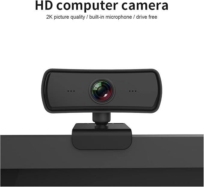 Full HD 2K Webcam 1080P Web Camera with Microphone for Video Call Web Cam USB PC Computer Camera for Streaming Ultra High Definition