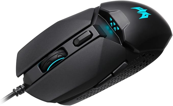 acer Predator Cestus 327 Gaming Mouse with 8000 DPI Sensor 20 Million Click Lifespan 6 Programmable Buttons USB Wired Ergonomic