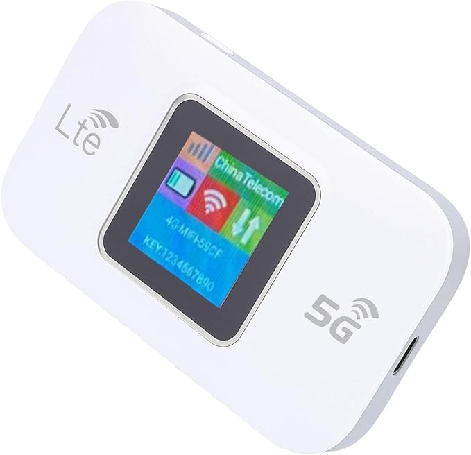 5G Mobile Hotspot 300Mbps High Speed USB LTE Portable WiFi Router for Travel Outdoor Battery Included for Multiple Devices