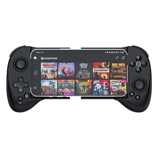 ShanWan Mobile Game Controller for iphone/Android with PHONE CASE Support Bluetooth Wireless Gamepad - PS Remote Play Xbox Cloud Steam Link GeForce NOW MFi Arcade Games-Long Battery Life