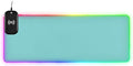 Light Blue Teal Mouse Pad Gaming Mousepad Non Slip Desk Mat Wireless Charging RGB Computer Mouse Pads Keyboard Pad Mats for Office Home Desktop 35.4 x 15.7 in