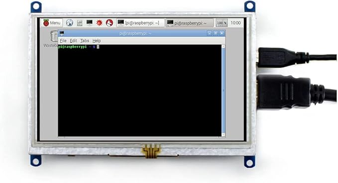 waveshare 5 Inch Resistive Touch Screen LCD(B) 800X480 High Resolution HDMI USB Interface for Raspberry Pi/Banana Pi Mainboard/Raspberry Pi 3 Model B/3B+