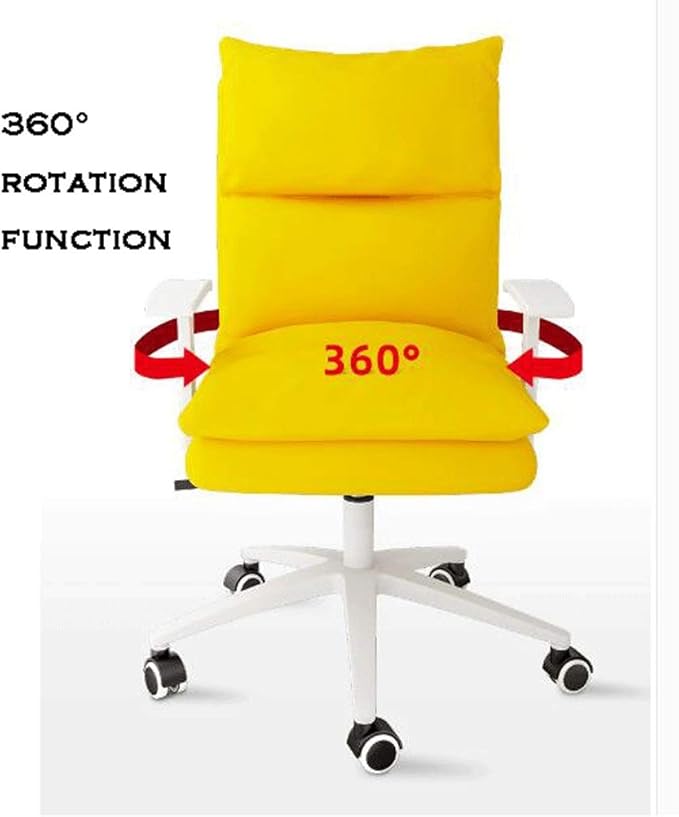 YYDS Chair Cute Girls Gaming Chair Computer Office Chair with Nylon Feet Ergonomic Racing Chair Desk Chair for Home and Office Ergonomically (Size : Dark Gray)