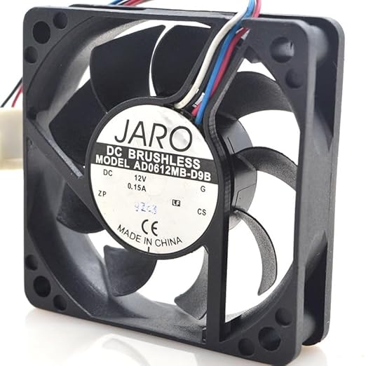 AD0612MB-D9B 12V 0.15A 60mm Ultra Quiet Cooling Fan for Laptops and Electronics