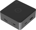 ZAGG 4-Port Hub with Wireless Charging - USB-C PD 100W HDMI 4K USB 10Gbps High-Speed Charging &amp 4K Display for Travel Compatible w/Windows macOS iPadOS ChromeOS Android