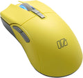 iRocks M31R Wireless Gaming Mouse Triple Mode 2.4G/ Bluetooth/USB-C Detachable Cable Gaming Mouse Kailh GM8.0 Switches Advanced PixArt PAW3395 Optical Sensor Up to 26000 DPI - Lemon Yellow